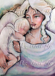Mother Angel Digital Stamp